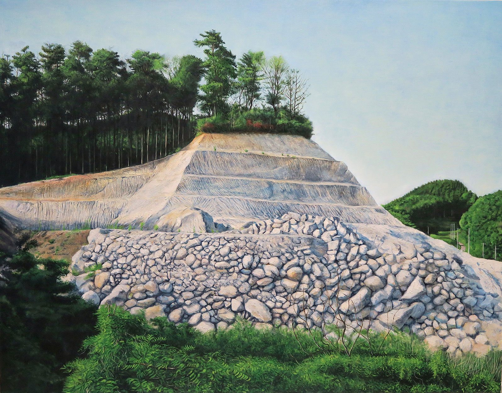 佐々木健 〈無題(採掘場)〉 Ken SASAKI Untitled (quarry) 2017, Oil on canvas, 116.7 × 91.0 cm
