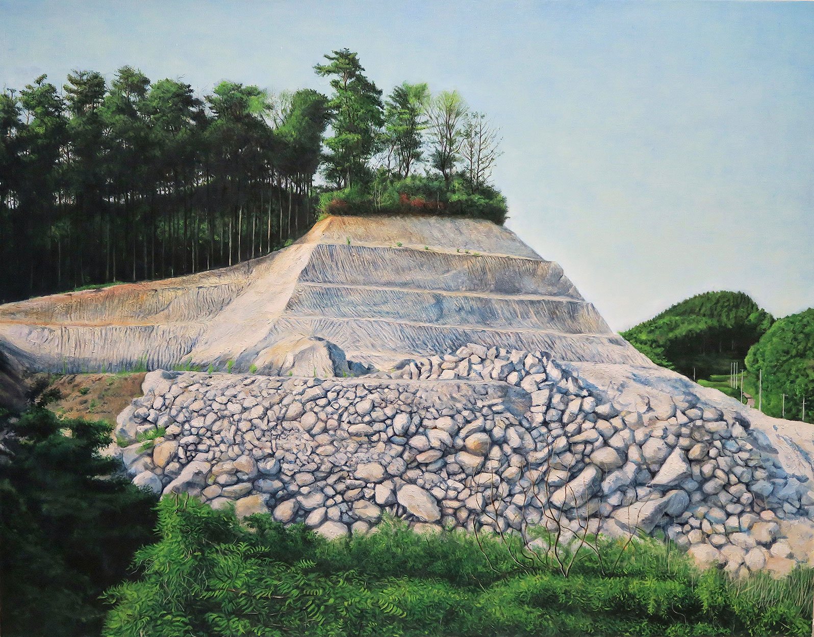 佐々木健 〈無題（採掘場）〉 Ken SASAKI Untitled (quarry) 2017, Oil on canvas, 116.7 × 91.0 cm